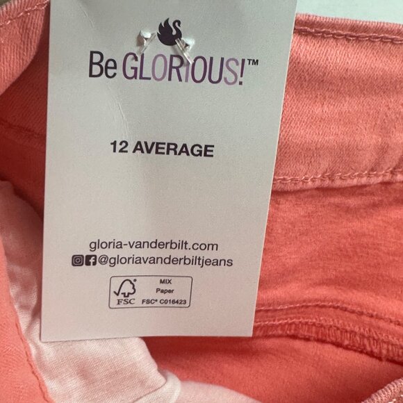 Gloria Vanderbilt Womens Marjan Rose Skimmer Capri Jeans Size 12 Average NWT - Picture 4 of 14